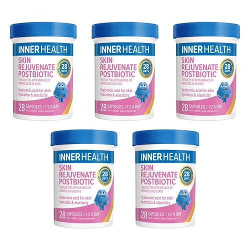 Inner Health Skin Rejuvenate Postbiotic 28 Capsules Pack of 5