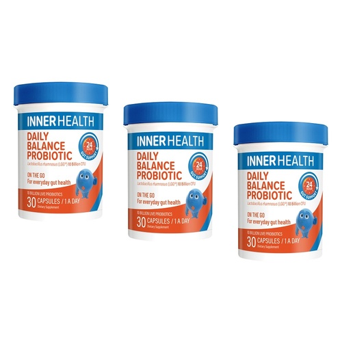 Inner Health Daily Balance Probiotic 30 Capsules Pack of 3