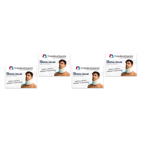 Thermoskin Soft Cervical Collar One Size Pack of 4