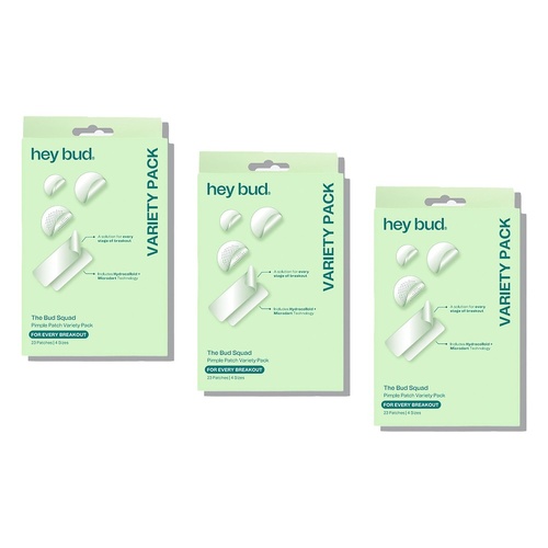Hey Bud Pimple Patch Variety Pack 23 Patches x 6 Bundle of 3