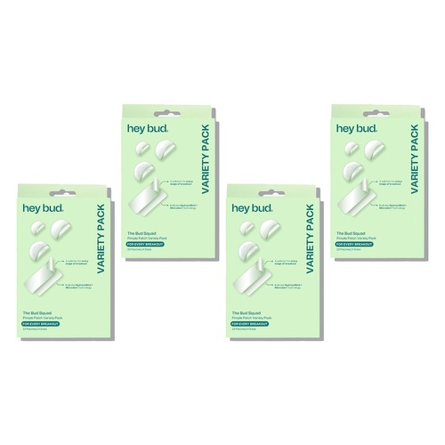 Hey Bud Pimple Patch Variety Pack 23 Patches x 6 Bundle of 4