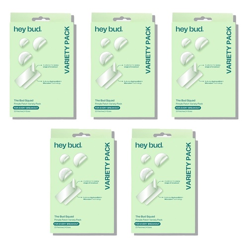 Hey Bud Pimple Patch Variety Pack 23 Patches x 6 Bundle of 5