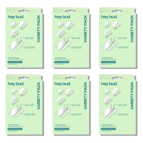 Hey Bud Pimple Patch Variety Pack 23 Patches x 6 Bundle of 6