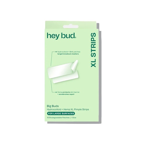 Hey Bud Hydrocolloid + Hemp XL Pimple Strips 10 Patches x 6