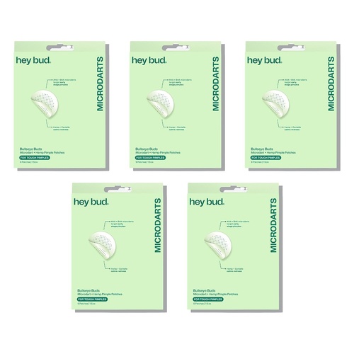 Hey Bud Microdart + Hemp Pimple Patches 9 Patches x 6 Bundle of 5