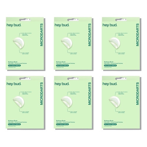 Hey Bud Microdart + Hemp Pimple Patches 9 Patches x 6 Bundle of 6