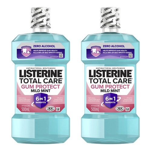Listerine Total Care Gum Protect 500mL x 4 Bundle of 2