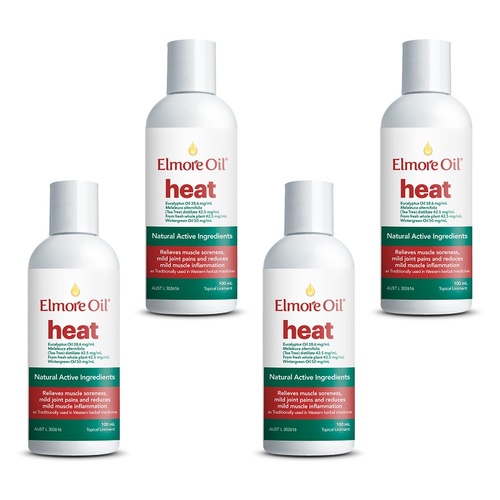Elmore Oil Heat 100mL Pack of 4