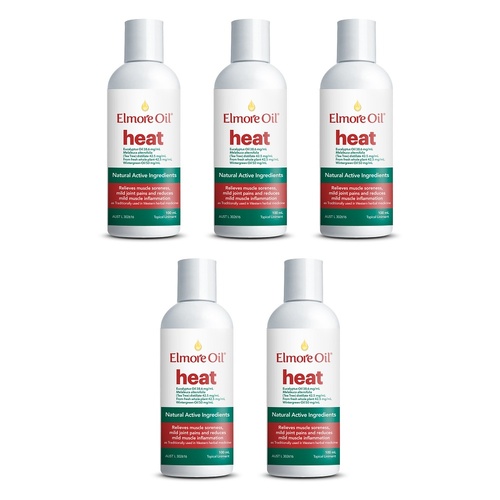 Elmore Oil Heat 100mL Pack of 5