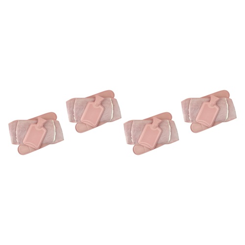 Body Warmers Luxe Body Wrap Hot Water Bottle & Cover Pink/Grey 2 Bundle of 4