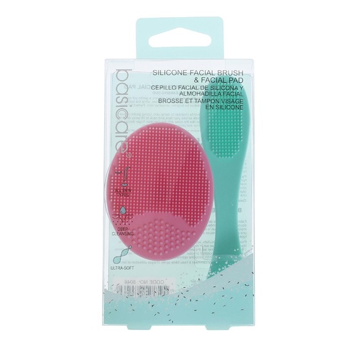 Basicare Silicone Facial Brush and Pad 2 Pack
