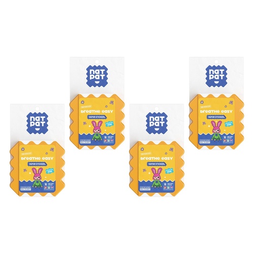 Natural Patch Co. NatPat Kids Breath Easy 16 Pack Bundle of 4
