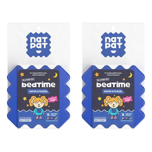 Natural Patch Co. NatPat Kids Bedtime Sleep Promoting 16 Pack Bundle of 2