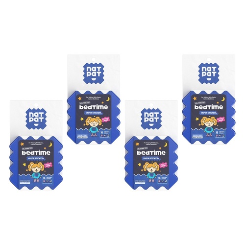 Natural Patch Co. NatPat Kids Bedtime Sleep Promoting 16 Pack Bundle of 4