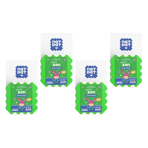 Natural Patch Co. NatPat Kids ZenPatch Mood Calming 16 Pack Bundle of 4