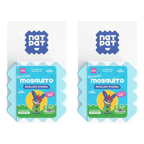 Natural Patch Co. NatPat Kids Mosquito Repellent Stickers Pack of 2