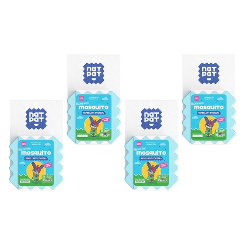 Natural Patch Co. NatPat Kids Mosquito Repellent Stickers Pack of 4