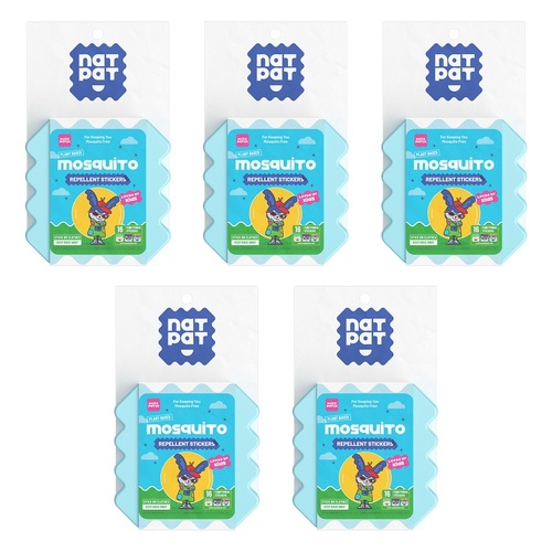 Natural Patch Co. NatPat Kids Mosquito Repellent Stickers Pack of 5