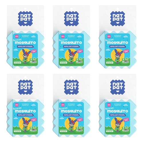 Natural Patch Co. NatPat Kids Mosquito Repellent Stickers Pack of 6