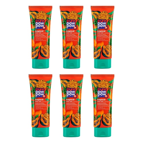 Pure Paw Paw Body Care Tropical Wash 200ml Pack of 6