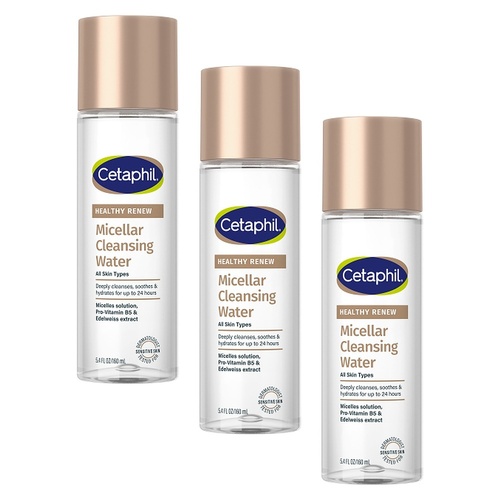 Cetaphil Healthy Renew Micellar Cleansing Water 160mL Pack of 3