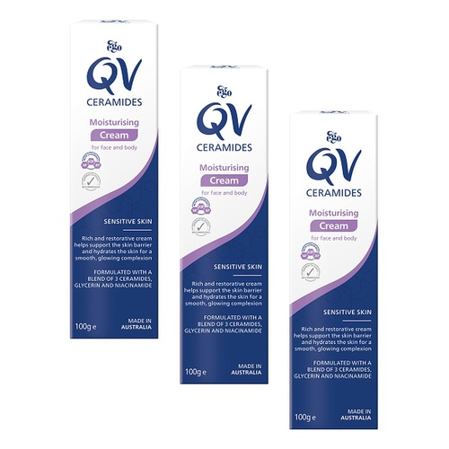 Ego Barrier Repair Ceramides Moisturising Cream 100g Pack of 3