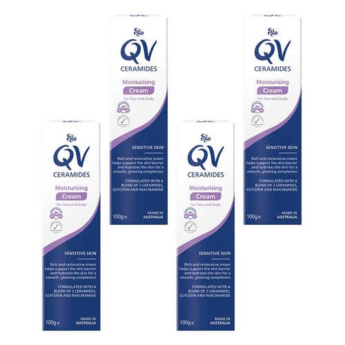 Ego Barrier Repair Ceramides Moisturising Cream 100g Pack of 4