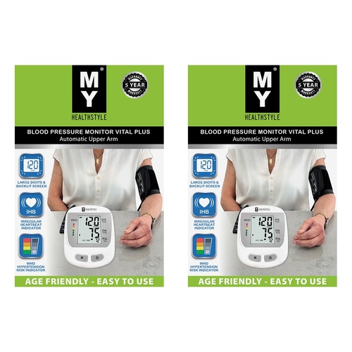 MY Blood Pressure Monitor Vital Plus Pack of 2