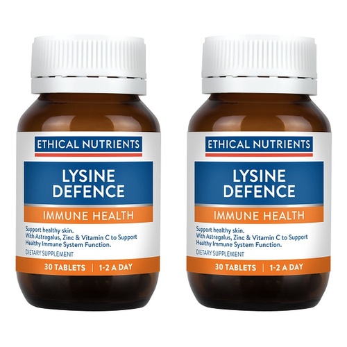 Ethical Nutrients Lysine Defence 30 Tablets Pack of 2