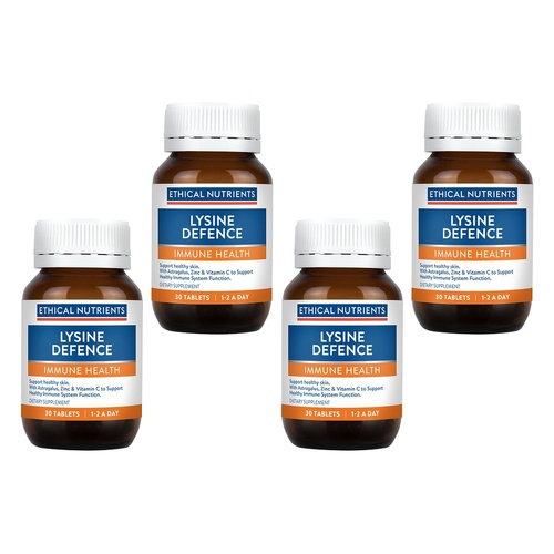 Ethical Nutrients Lysine Defence 30 Tablets Pack of 4