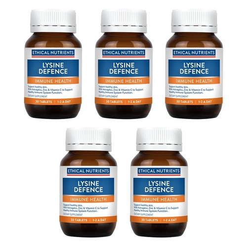 Ethical Nutrients Lysine Defence 30 Tablets Pack of 5