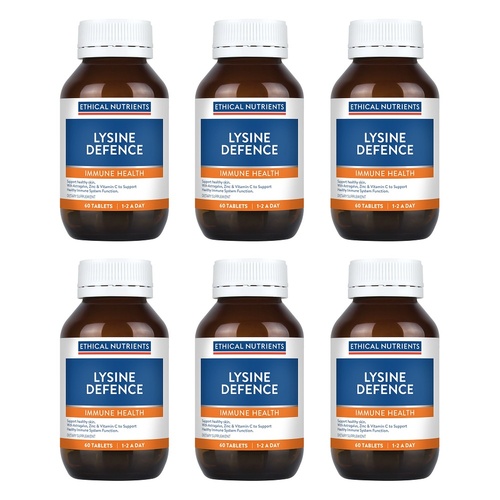 Ethical Nutrients Lysine Defence 60 Tablets Pack of 6
