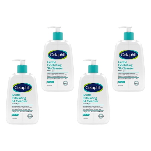 Cetaphil Gentle Exfoliating SA Cleanser 236mL Pack of 4