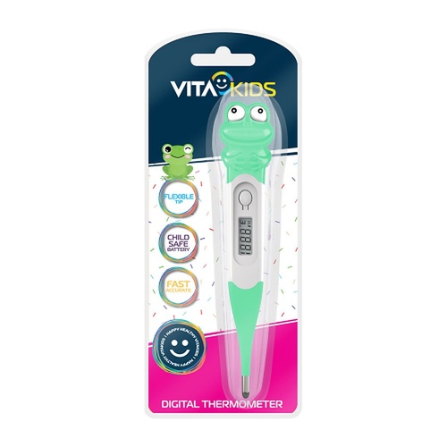Medinox VitaKids Digital Flexi-Tip Thermometer Green Frog