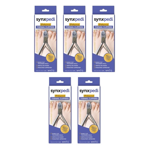 Synxpedi Medical Grade Toenail Clippers Pack of 5