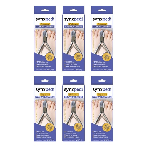 Synxpedi Medical Grade Toenail Clippers Pack of 6