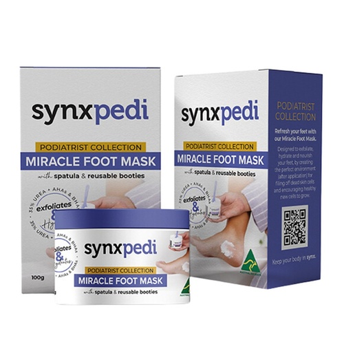 Synx Synxpedi Miracle Foot Mask 100g 2 Pack