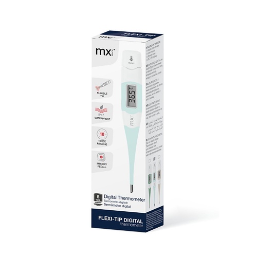 Medinox Thermometer Digital Flexi-Tip Powder Blue