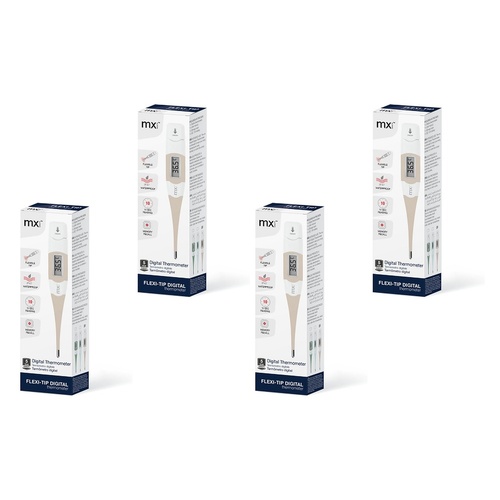 Medinox Thermometer Digital Flexi-Tip Sand Pack of 4