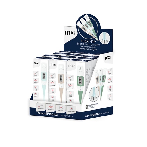 Medinox Digital Thermometer Flexi Tip 12 Unit