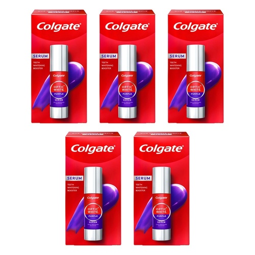 Colgate Optic White Purple Serum Whitening Booster 40mL Pack of 5