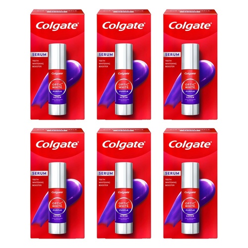 Colgate Optic White Purple Serum Whitening Booster 40mL Pack of 6