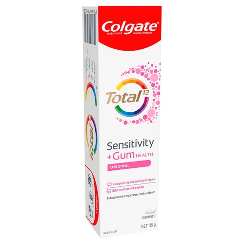 Colgate Total12 Sensitivity and Gum Health Original Toothpaste 115g