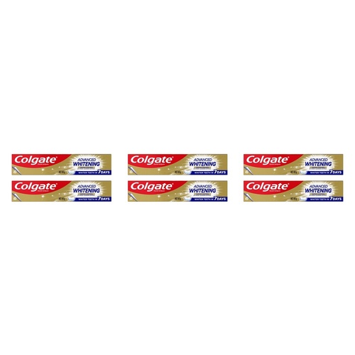 Colgate Advanced Whitening Tartar Control Toothpaste 40g Pack of 6