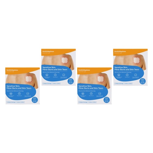 Allevyn Life Silicone Gel Adhesive Dressing 12.9cm x 12.9cm 2 Pack Bundle of 4