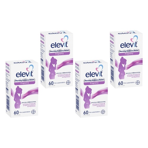 Elevit Morning Sickness Relief Pregnancy 60 Tablets Pack of 4