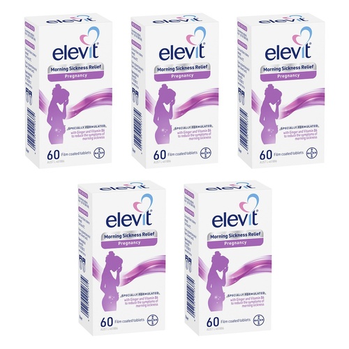 Elevit Morning Sickness Relief Pregnancy 60 Tablets Pack of 5