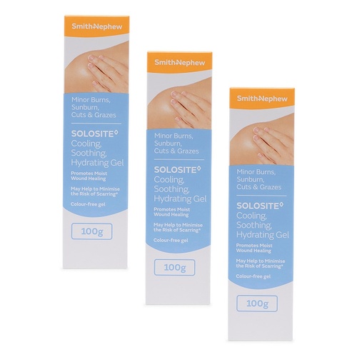 SOLOSITE Cooling, Soothing, Hydrating Gel Pack of 3