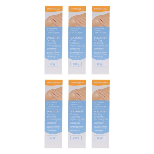 SOLOSITE Cooling, Soothing, Hydrating Gel Pack of 6