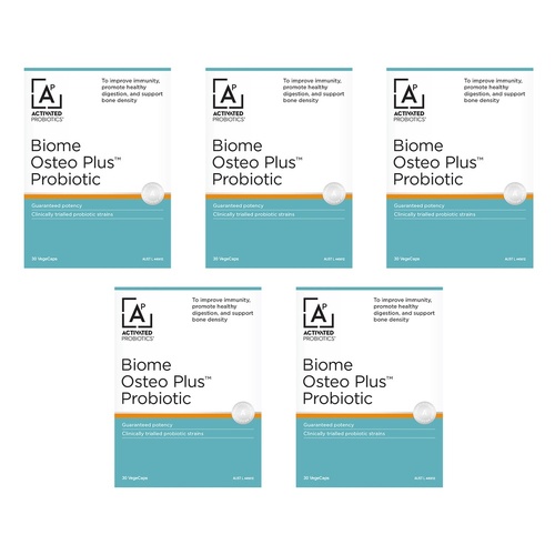 Activated Probiotics Biome Osteo Plus Probiotic 30 Capsules Pack of 5